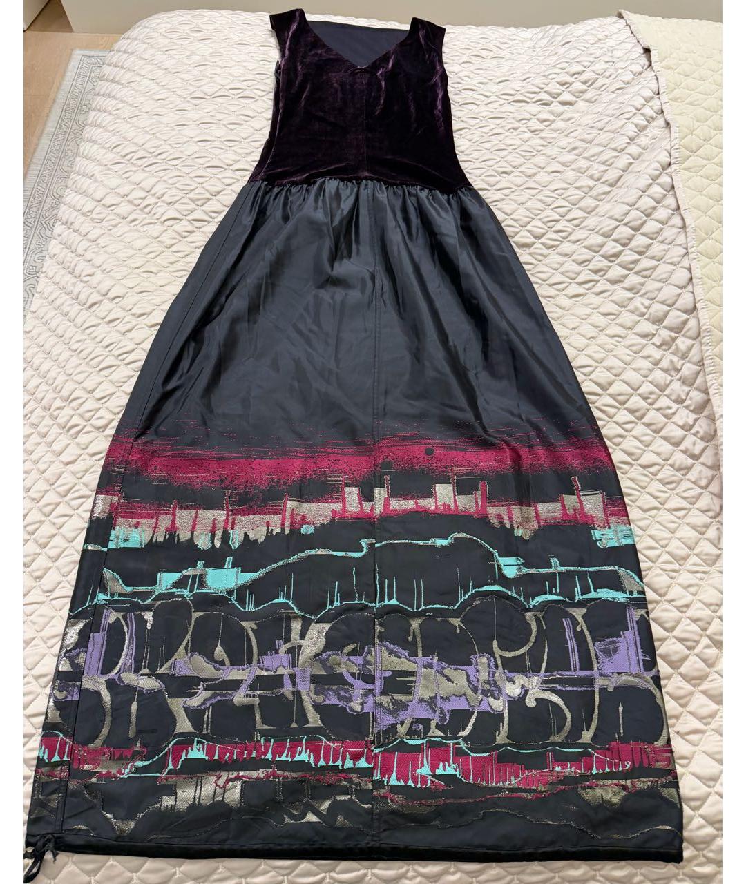 JEAN PAUL GAULTIER Черное бархатное вечернее платье, фото 3