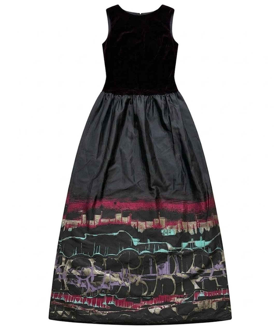 JEAN PAUL GAULTIER Черное бархатное вечернее платье, фото 1