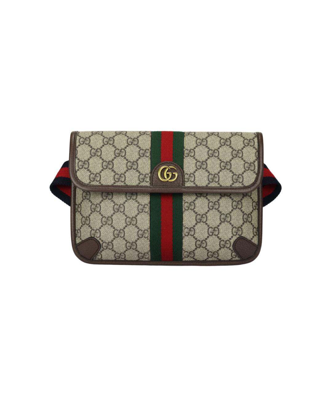GUCCI Бежевая поясная сумка, фото 1