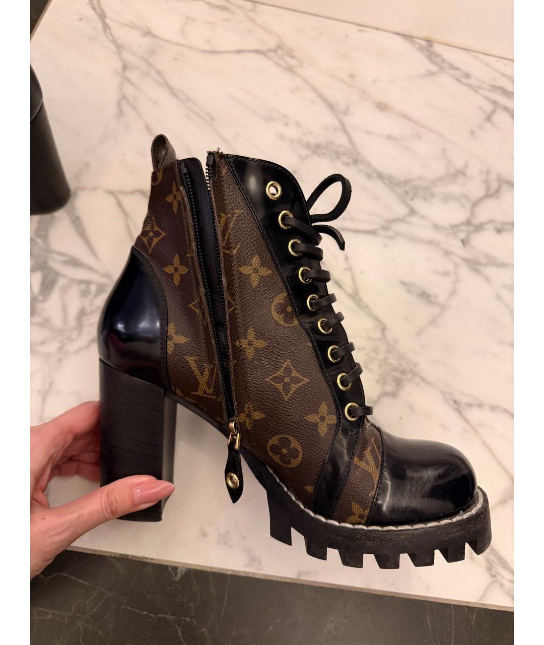 LOUIS VUITTON Коричневые ботильоны, фото 3