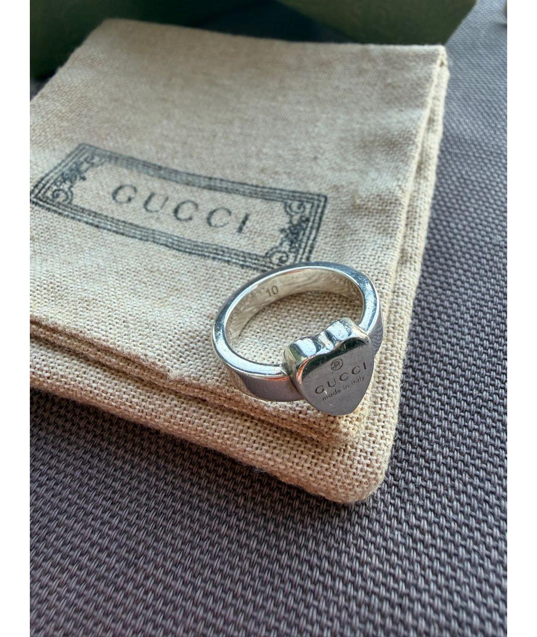 GUCCI Серебряное серебряное кольцо, фото 4