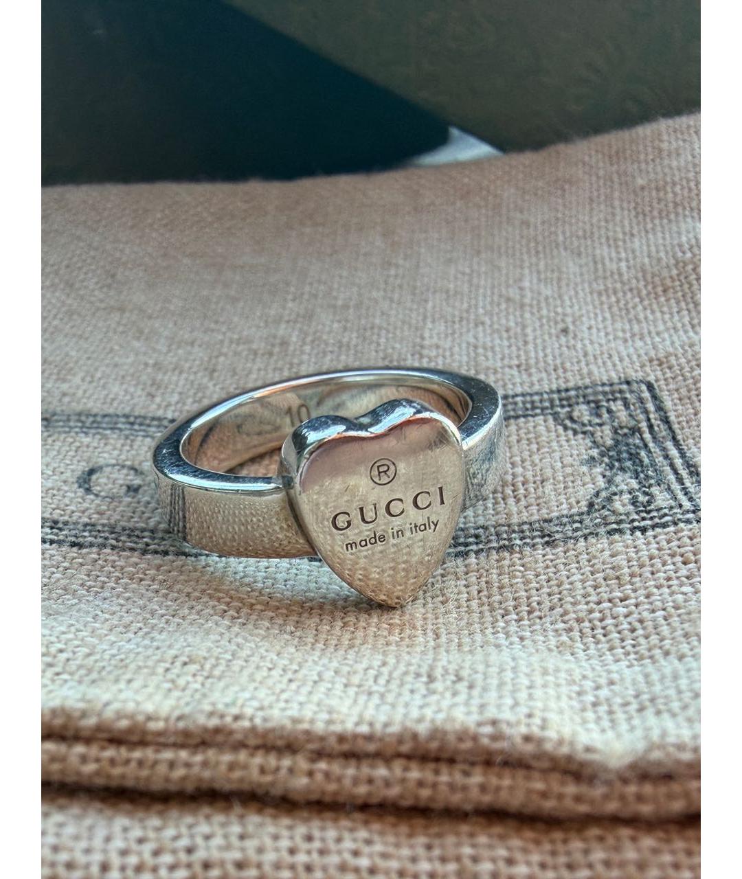 GUCCI Серебряное серебряное кольцо, фото 3