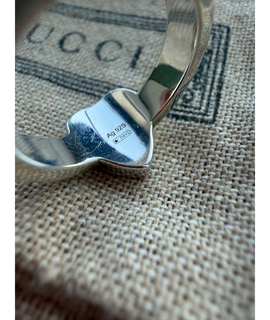 GUCCI Серебряное серебряное кольцо, фото 5
