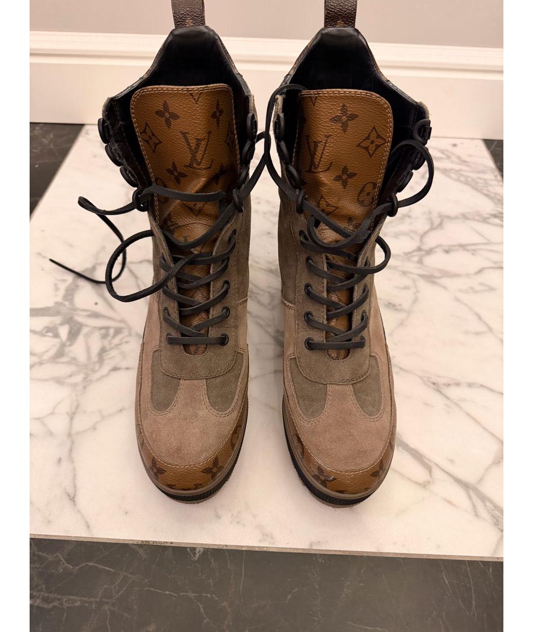 LOUIS VUITTON Замшевые ботильоны, фото 2