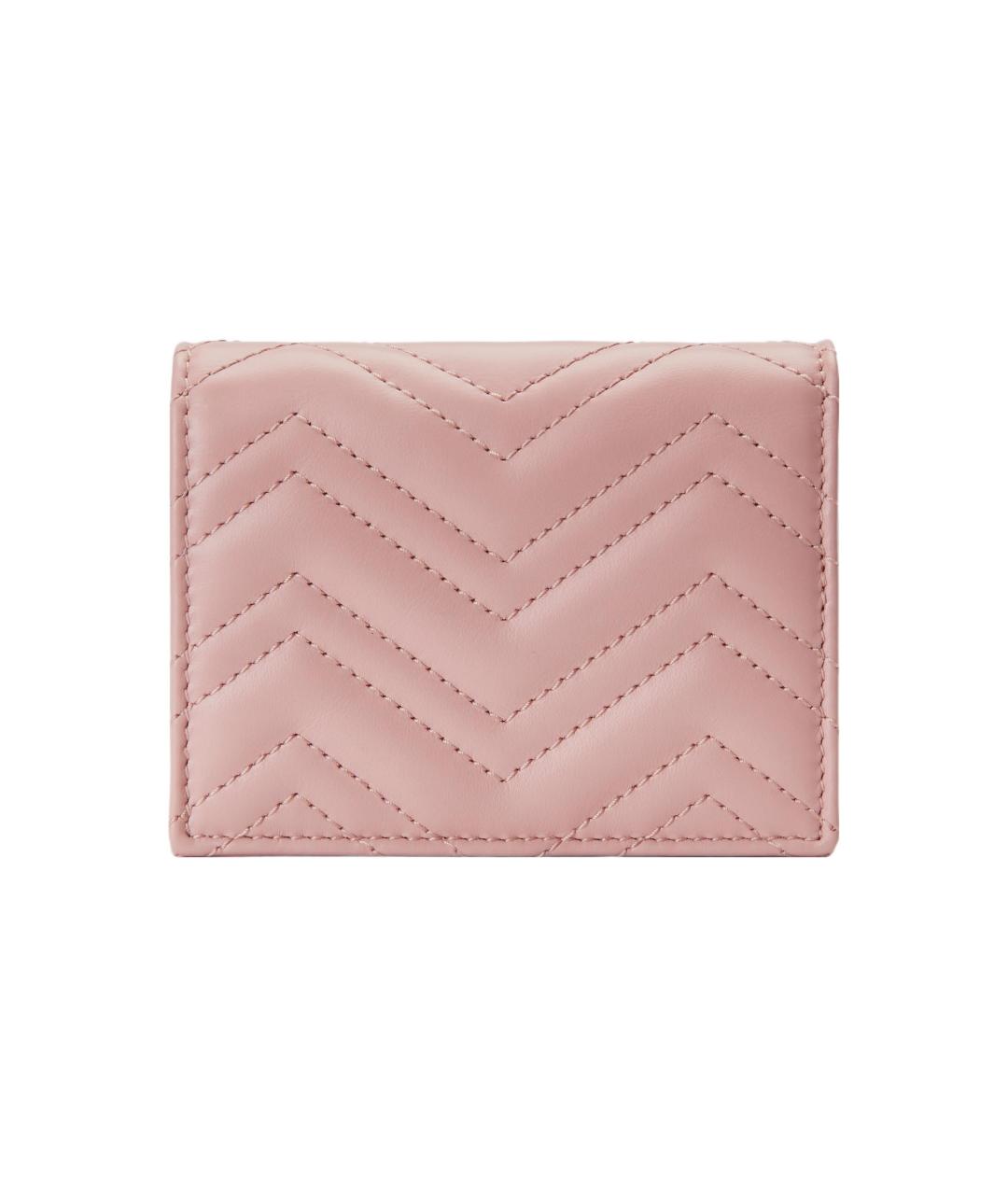 GUCCI Розовый кожаный кардхолдер, фото 3