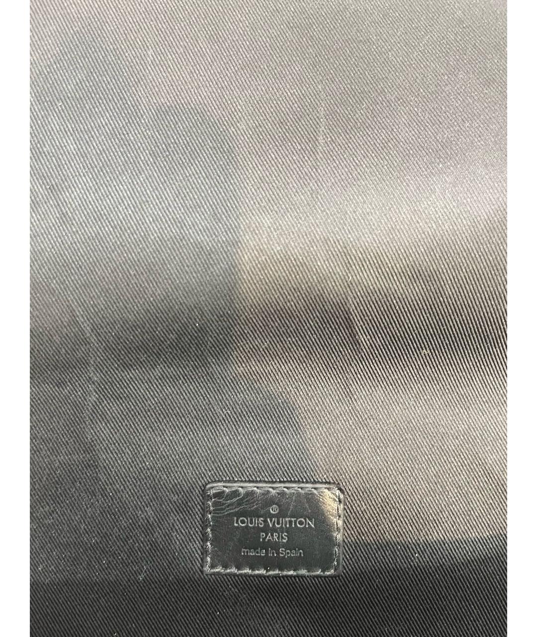 LOUIS VUITTON Коричневая кожаная сумка на плечо, фото 7