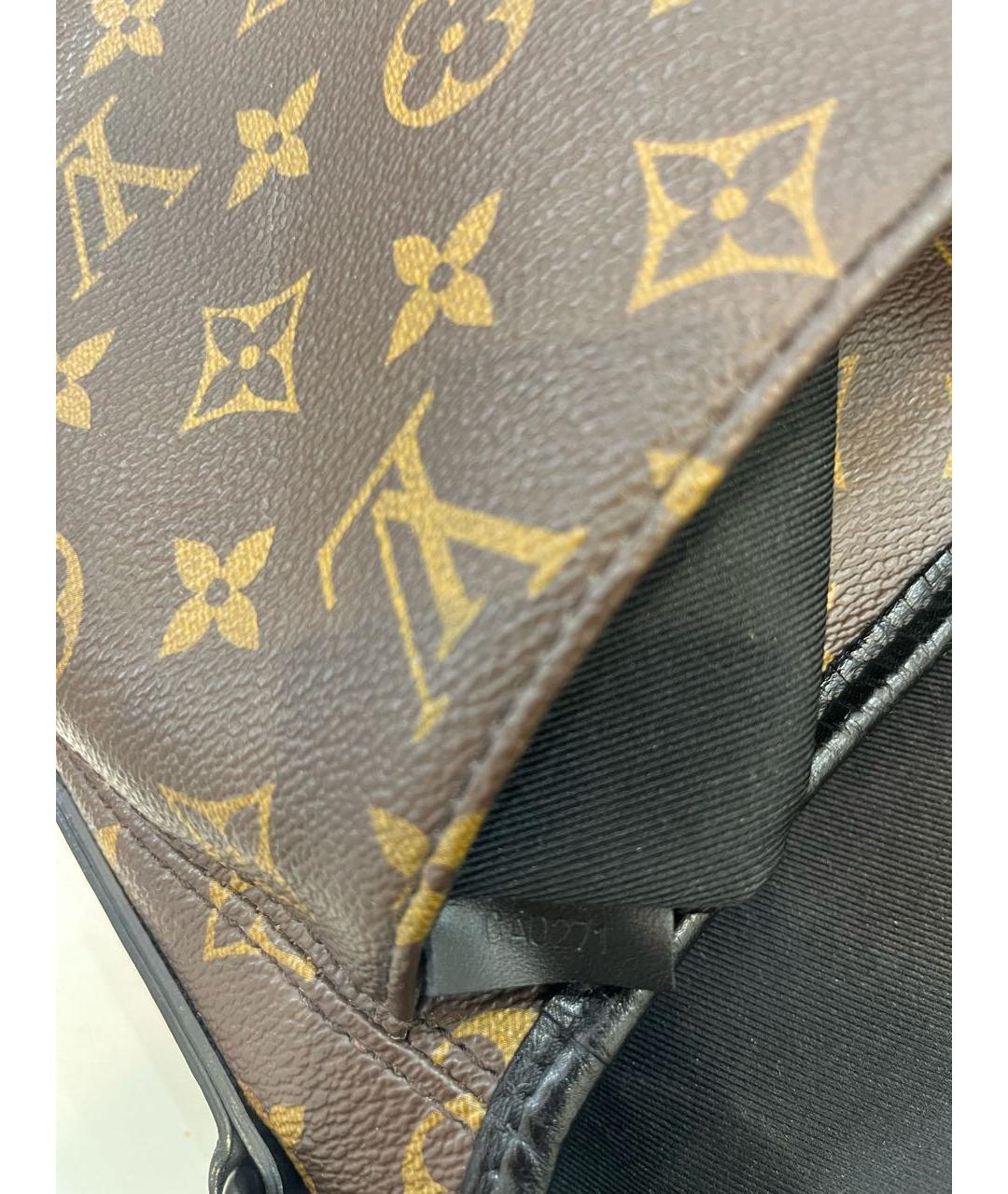 LOUIS VUITTON Коричневая кожаная сумка на плечо, фото 5
