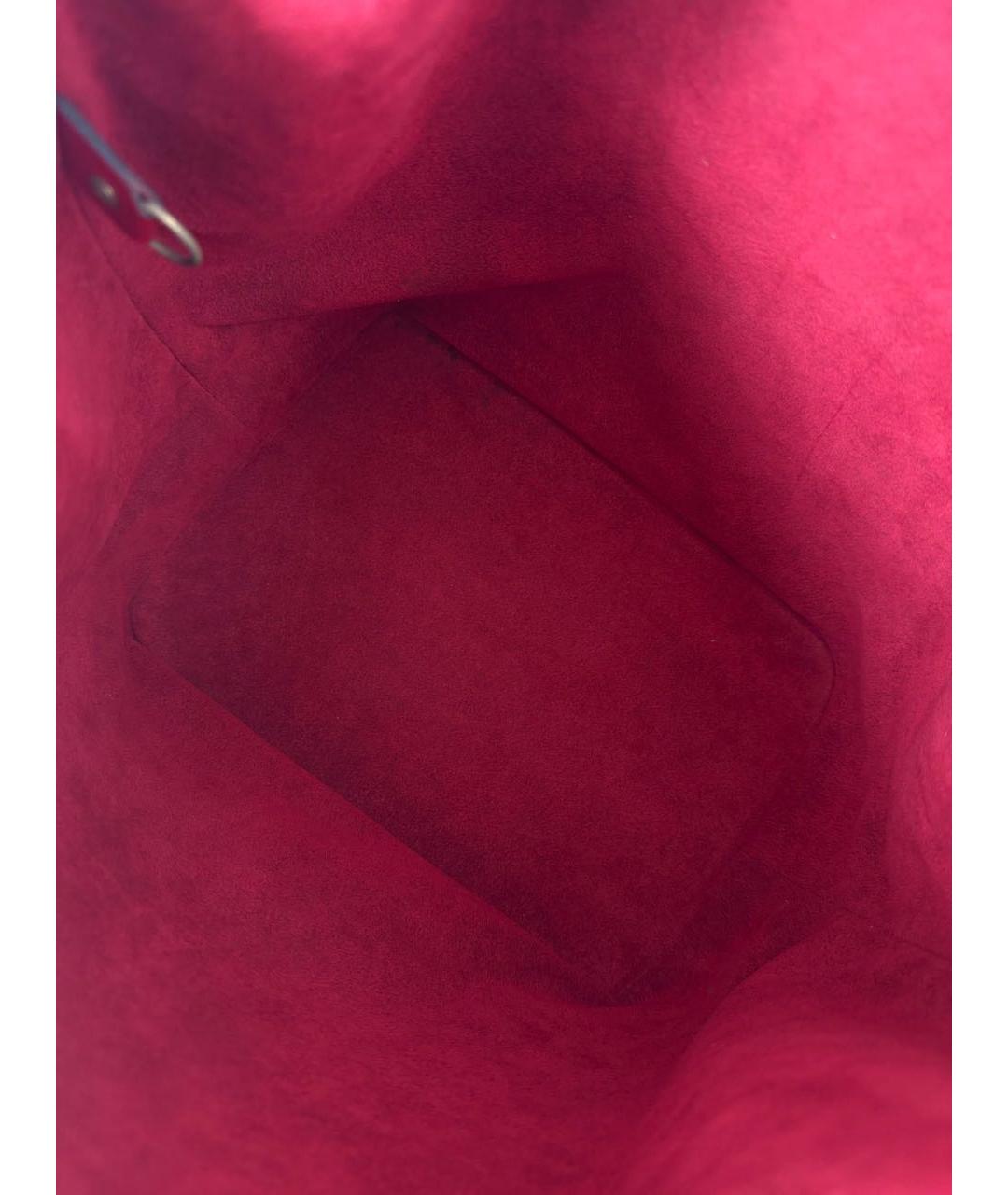 LOUIS VUITTON Красная кожаная сумка через плечо, фото 6