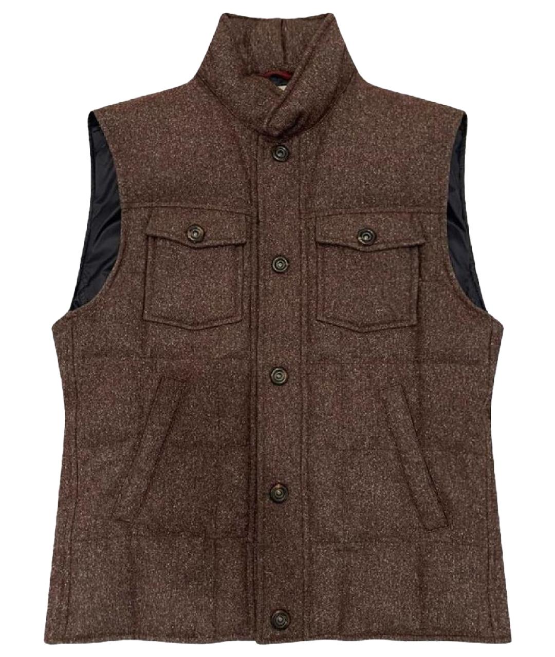 BRUNELLO CUCINELLI Бордовый кашемировый жилет, фото 1