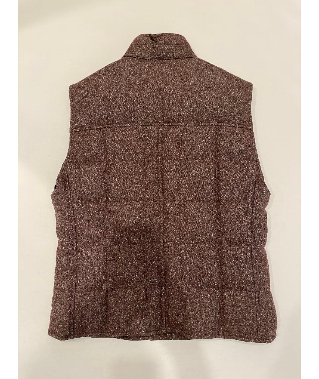 BRUNELLO CUCINELLI Бордовый кашемировый жилет, фото 2