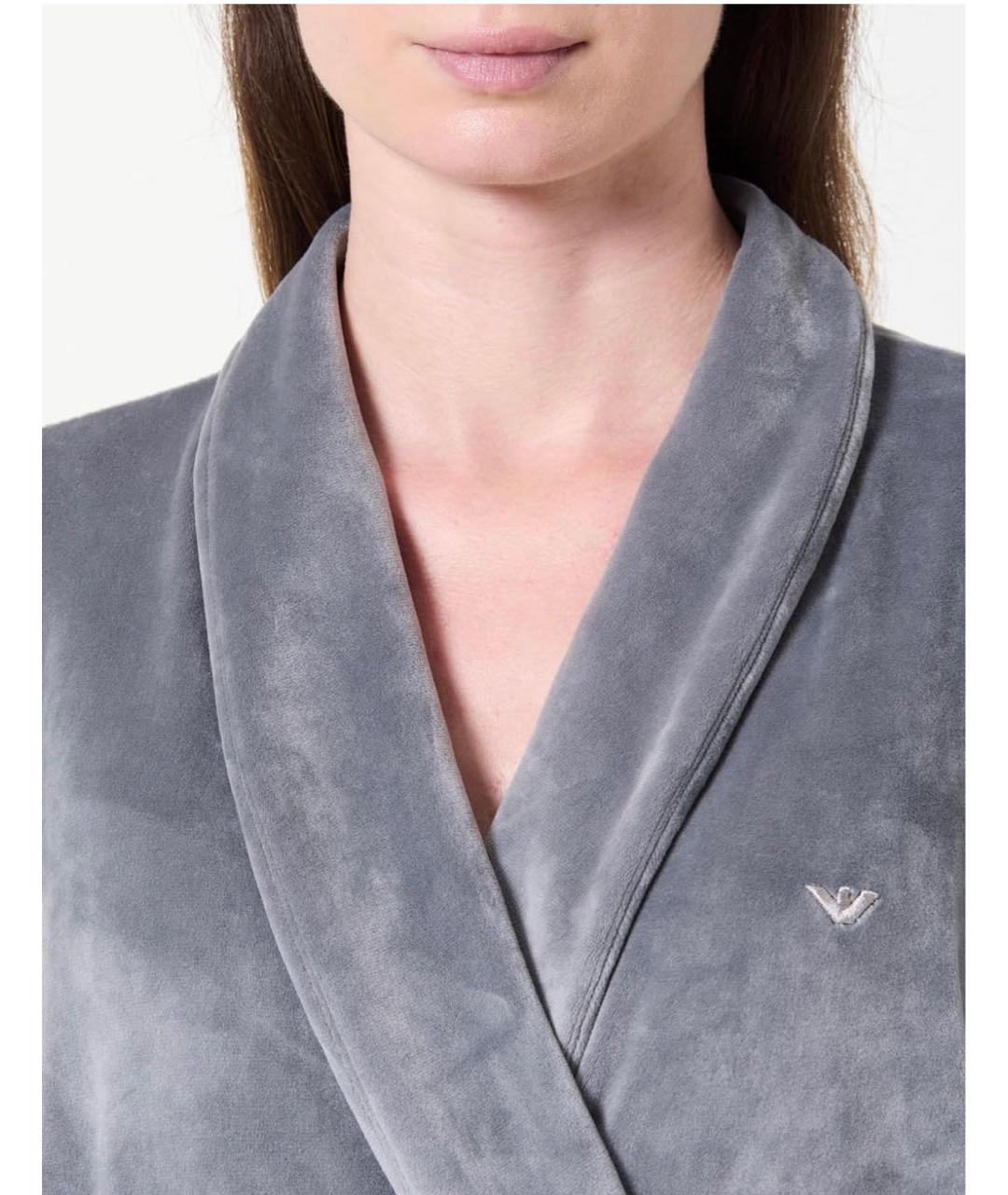 EMPORIO ARMANI Серый халаты, фото 8