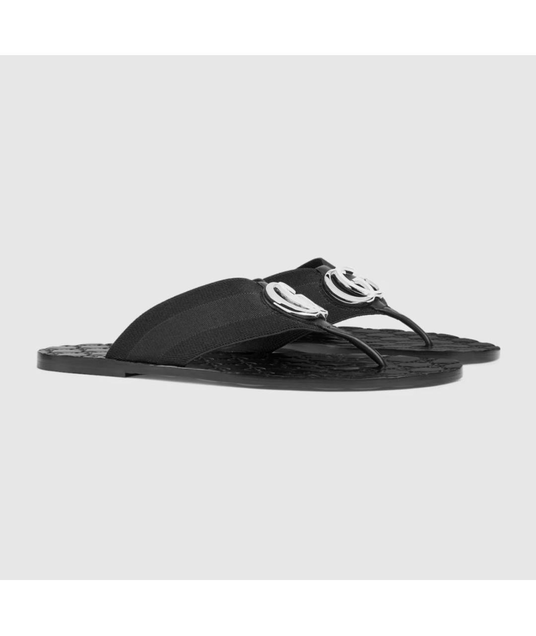 GUCCI Черные шлепанцы, фото 2