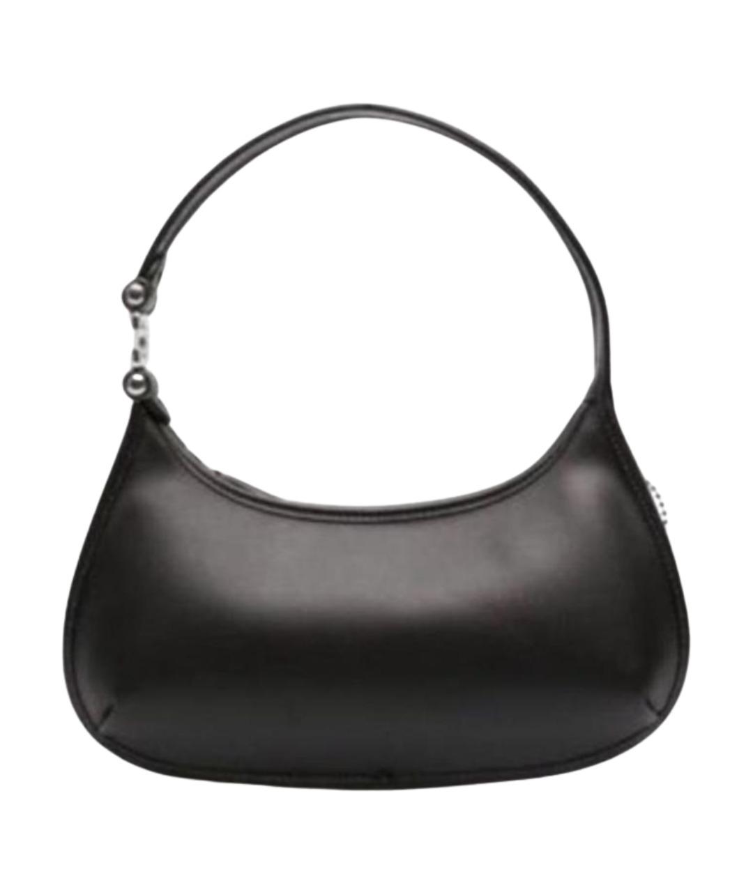 COACH Черная кожаная сумка с короткими ручками, фото 1