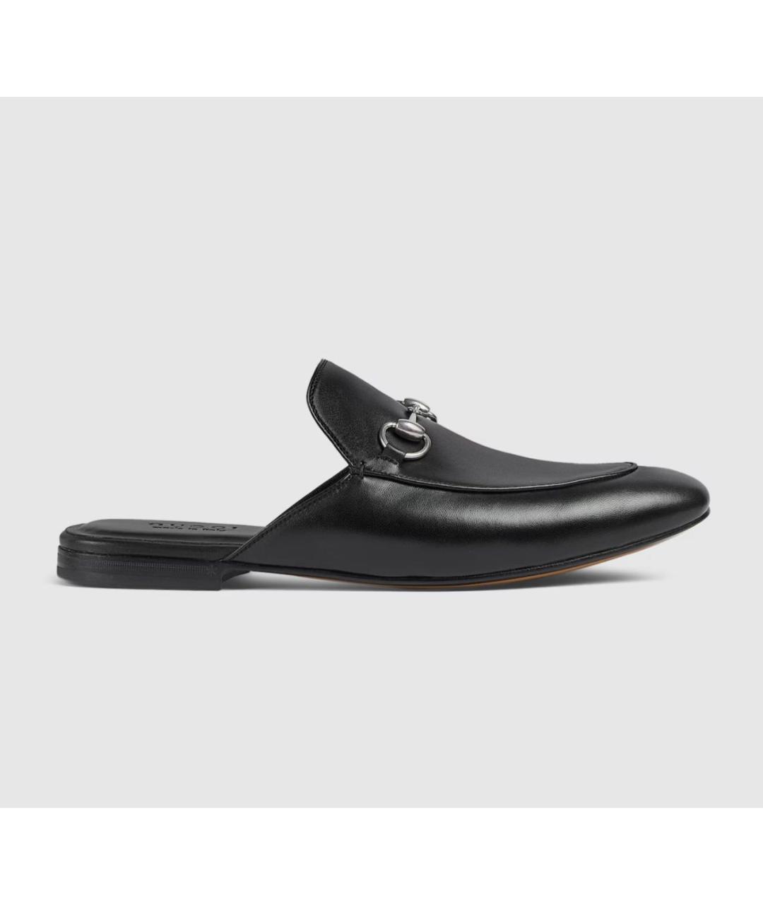 GUCCI Черные кожаные лоферы, фото 6