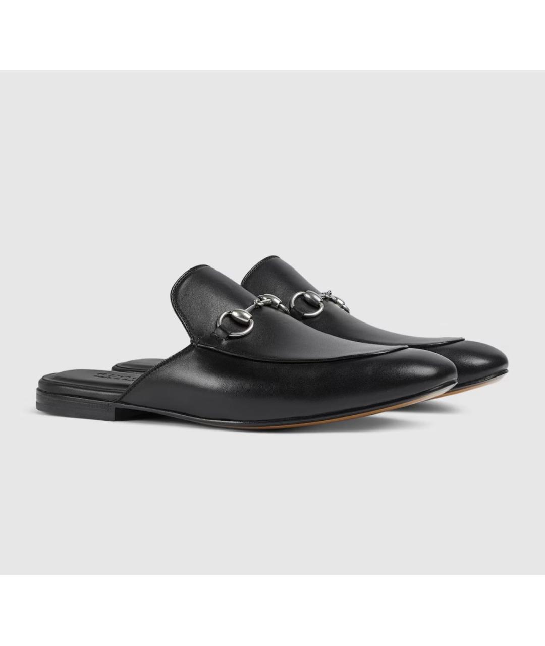 GUCCI Черные кожаные лоферы, фото 2