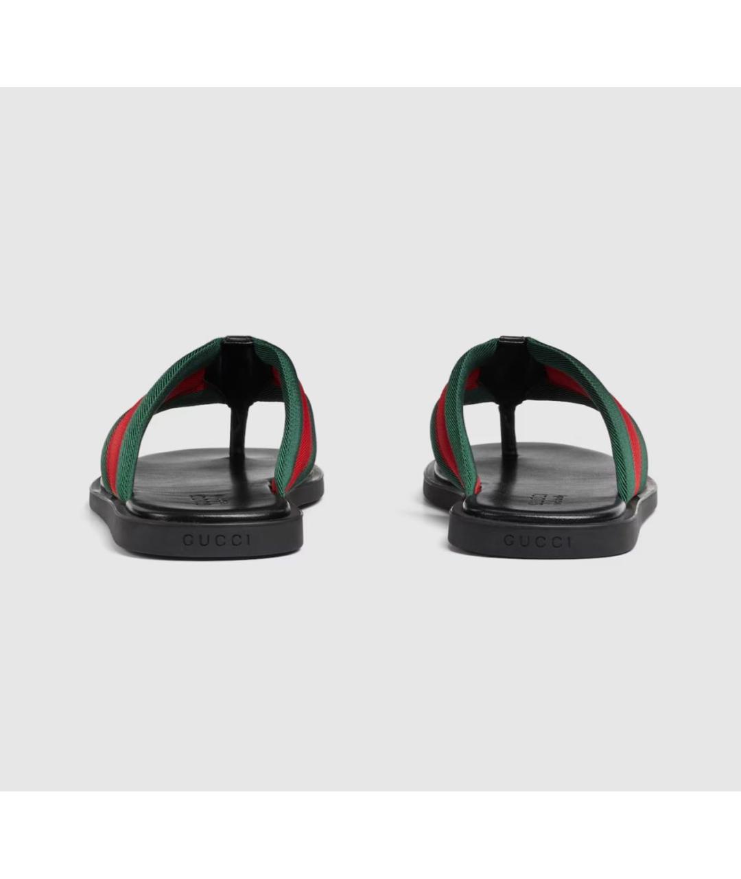 GUCCI Черные шлепанцы, фото 4