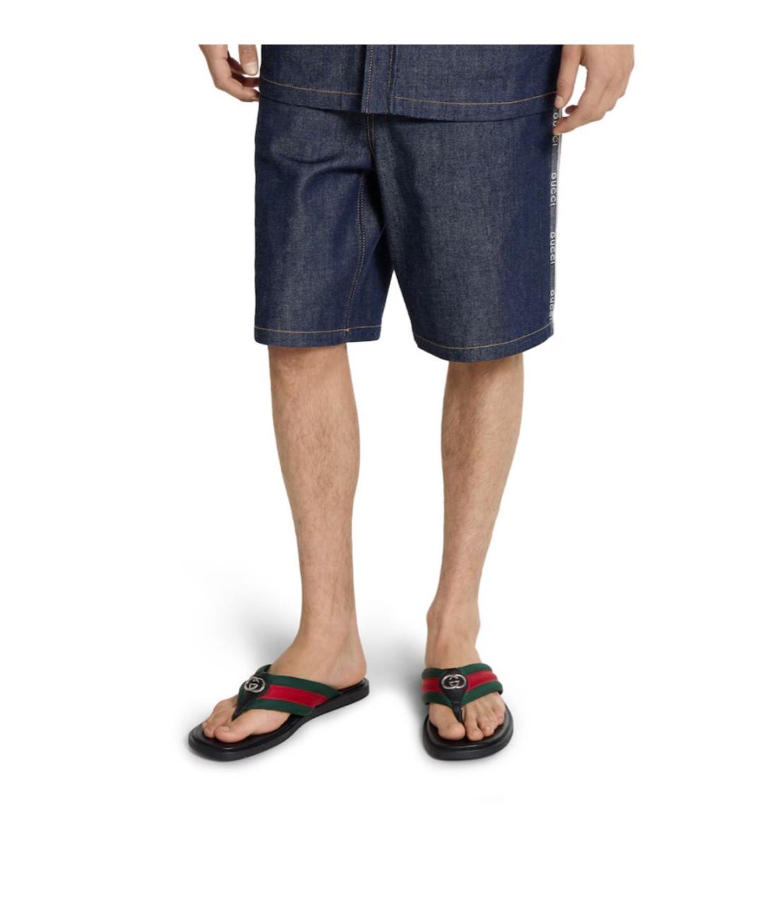 GUCCI Черные шлепанцы, фото 3