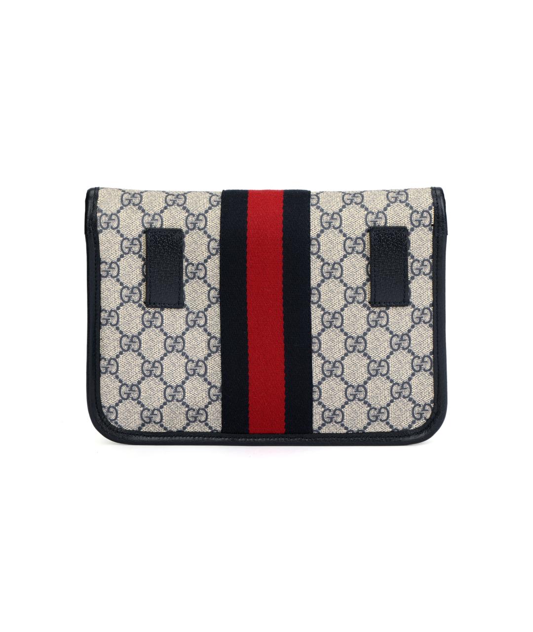 GUCCI Бежевая поясная сумка из канвы, фото 3