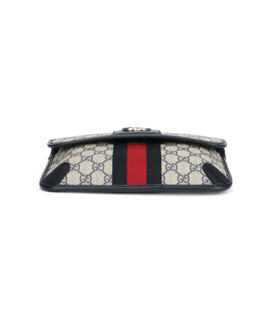 GUCCI Бежевая поясная сумка из канвы, фото 4