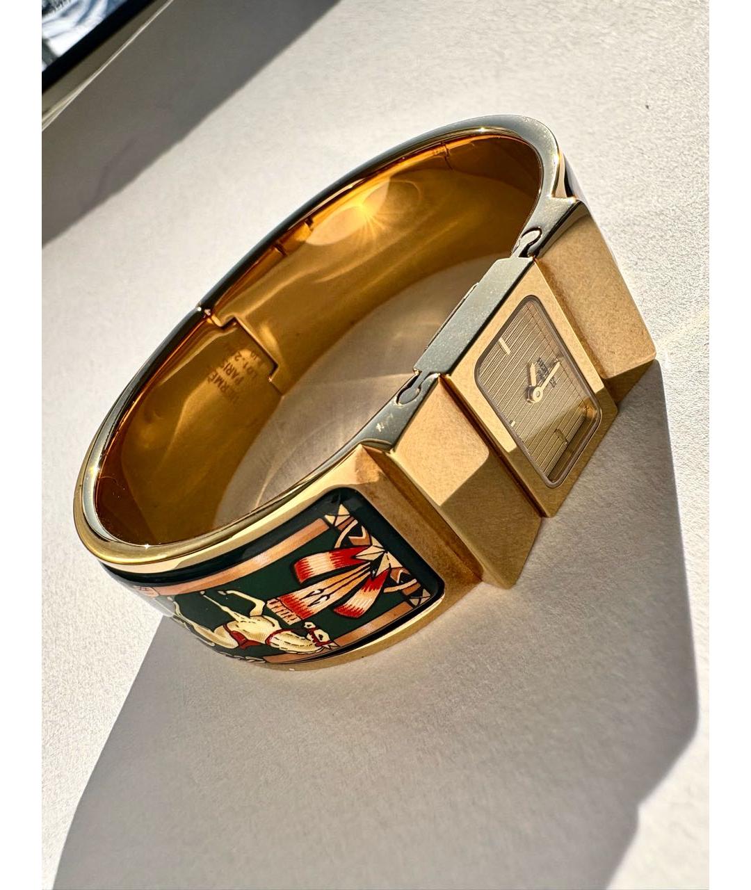 HERMES Золотые часы, фото 6