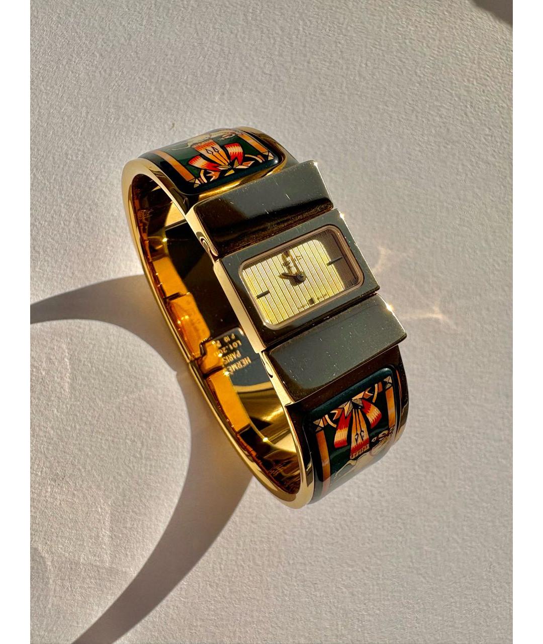 HERMES Золотые часы, фото 5