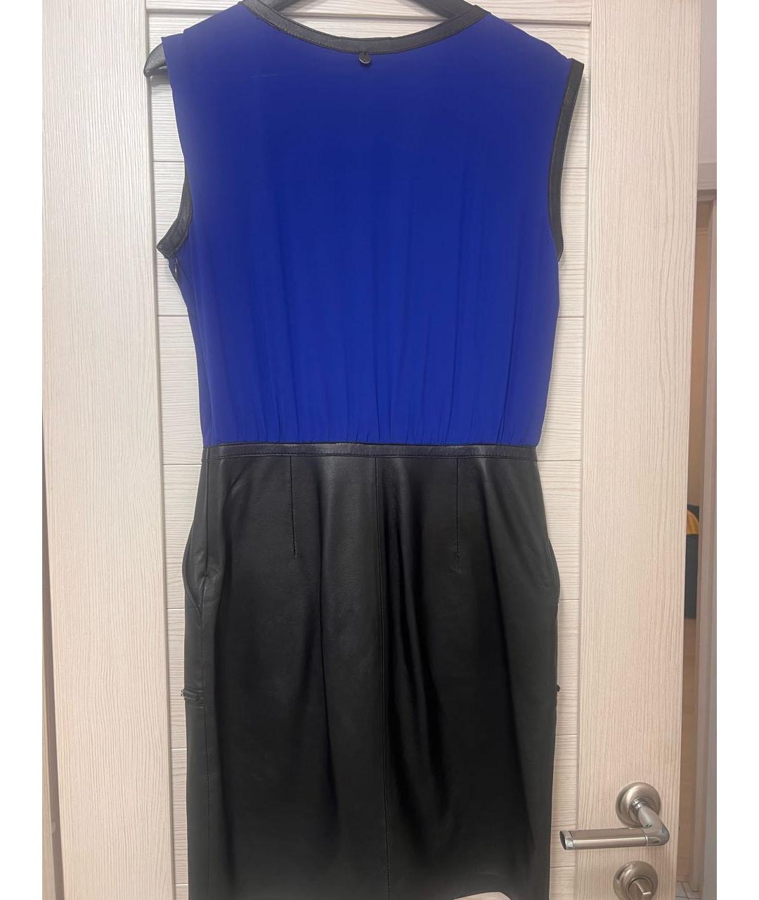 LIU JO Темно-синее полиэстеровое вечернее платье, фото 2