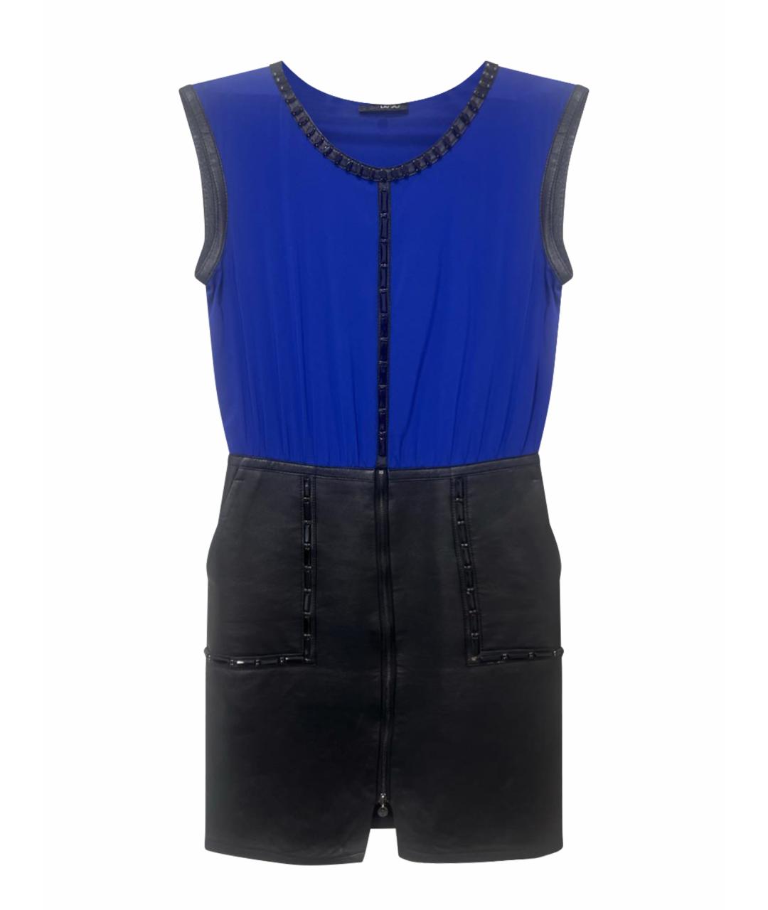 LIU JO Темно-синее полиэстеровое вечернее платье, фото 1