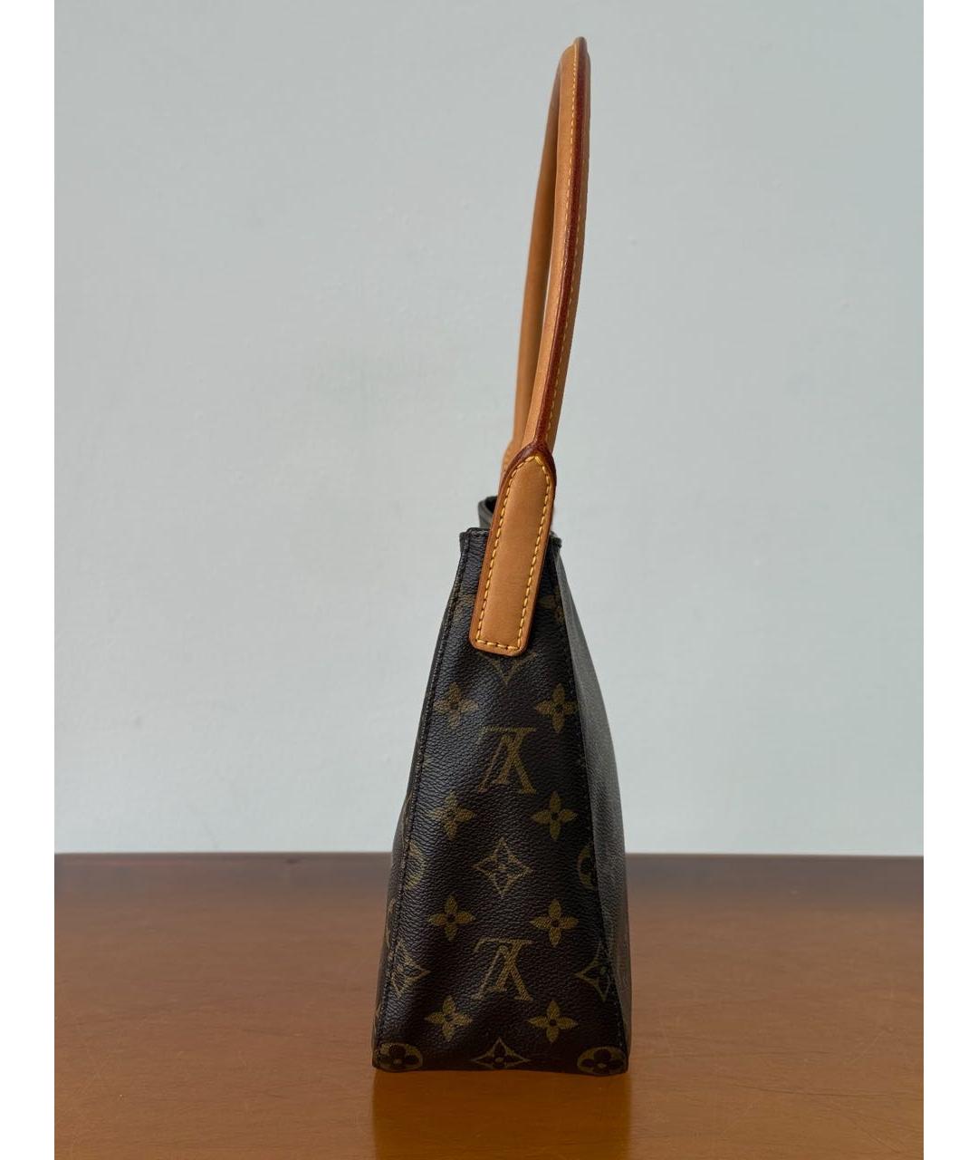 LOUIS VUITTON Коричневая сумка с короткими ручками, фото 2