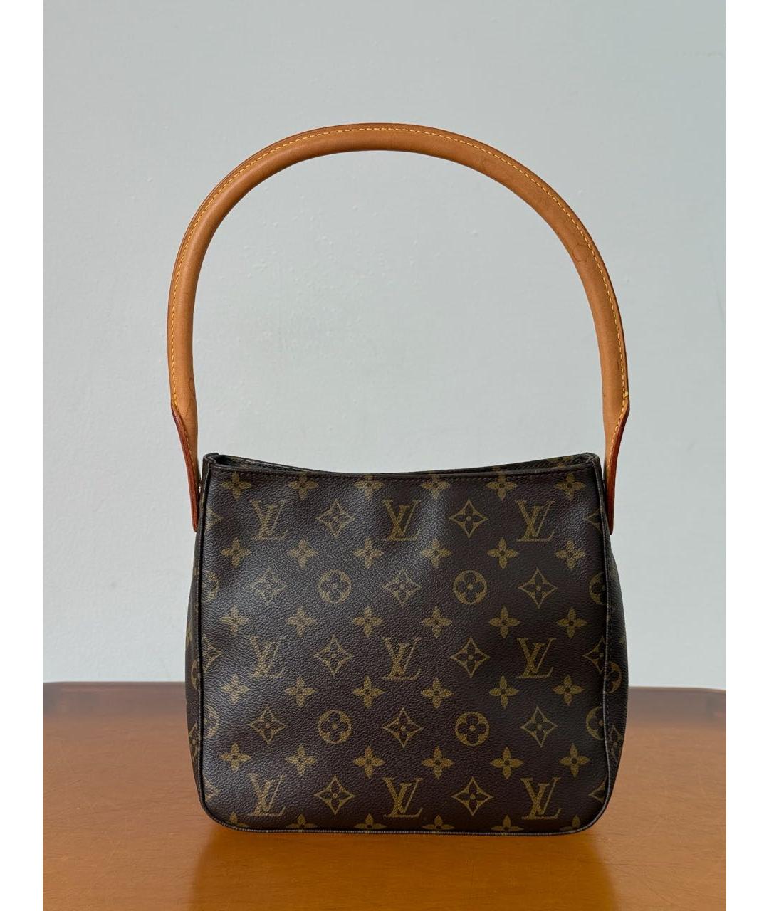 LOUIS VUITTON Коричневая сумка с короткими ручками, фото 3