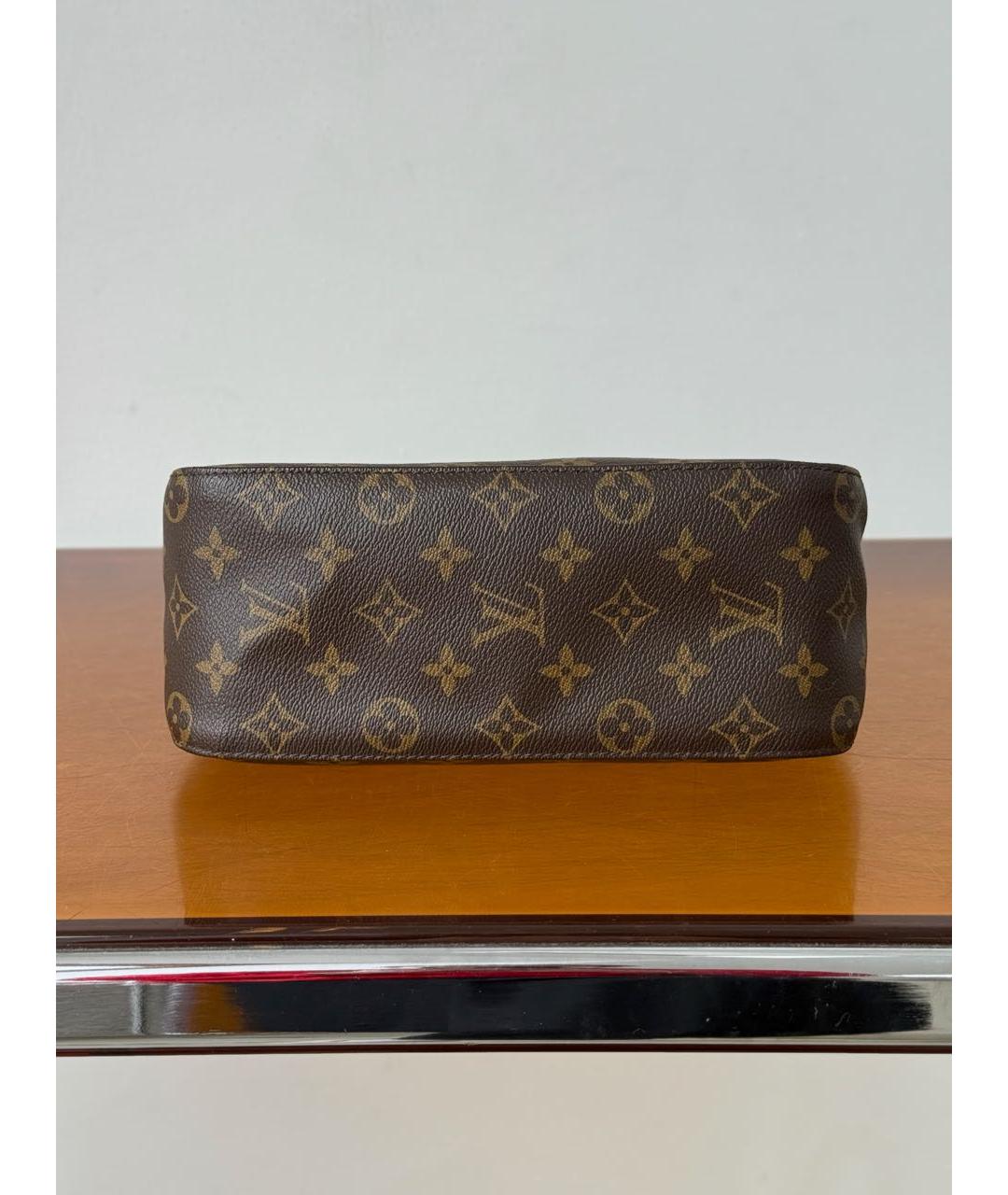 LOUIS VUITTON Коричневая сумка с короткими ручками, фото 5