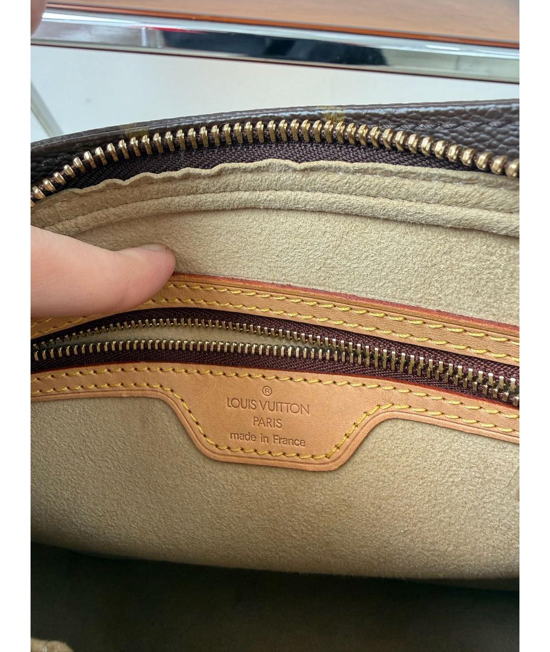 LOUIS VUITTON Коричневая сумка с короткими ручками, фото 6