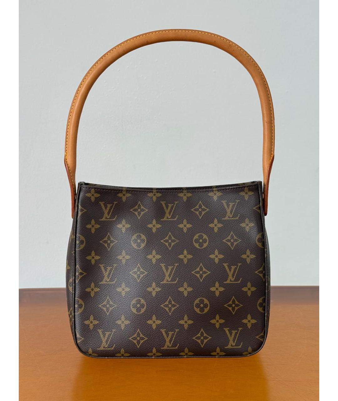 LOUIS VUITTON Коричневая сумка с короткими ручками, фото 9