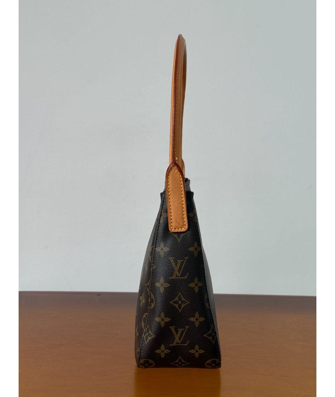 LOUIS VUITTON Коричневая сумка с короткими ручками, фото 4