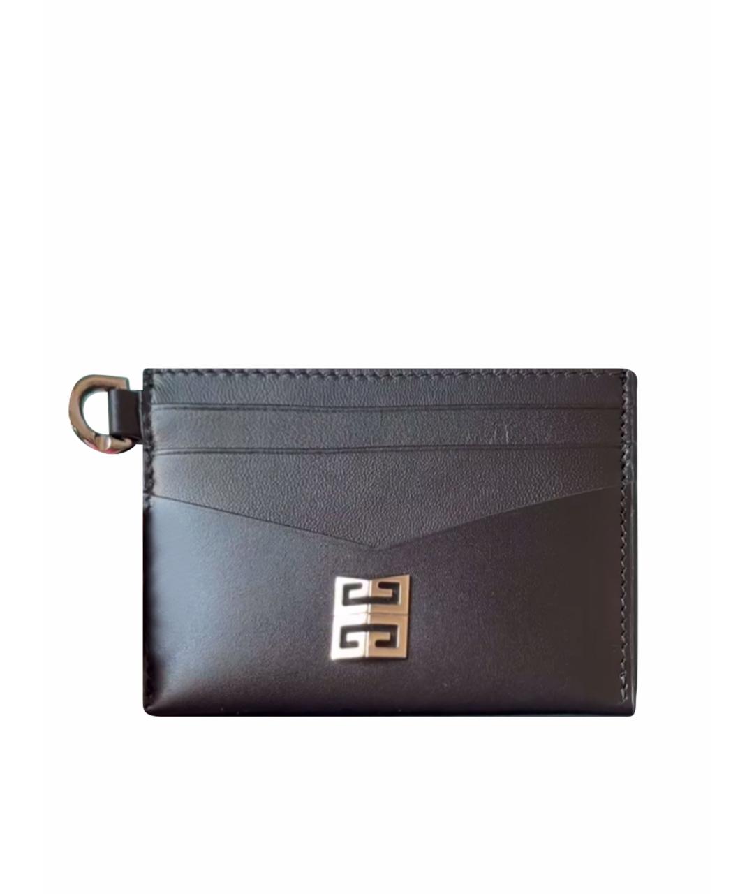 GIVENCHY Черный кожаный кардхолдер, фото 1