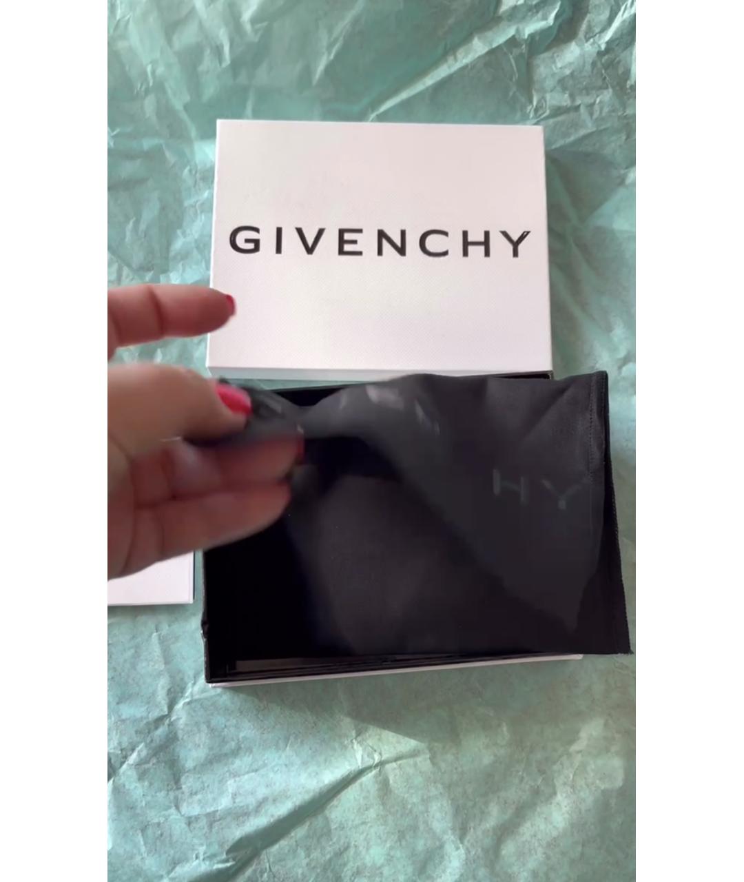 GIVENCHY Черный кожаный кардхолдер, фото 6