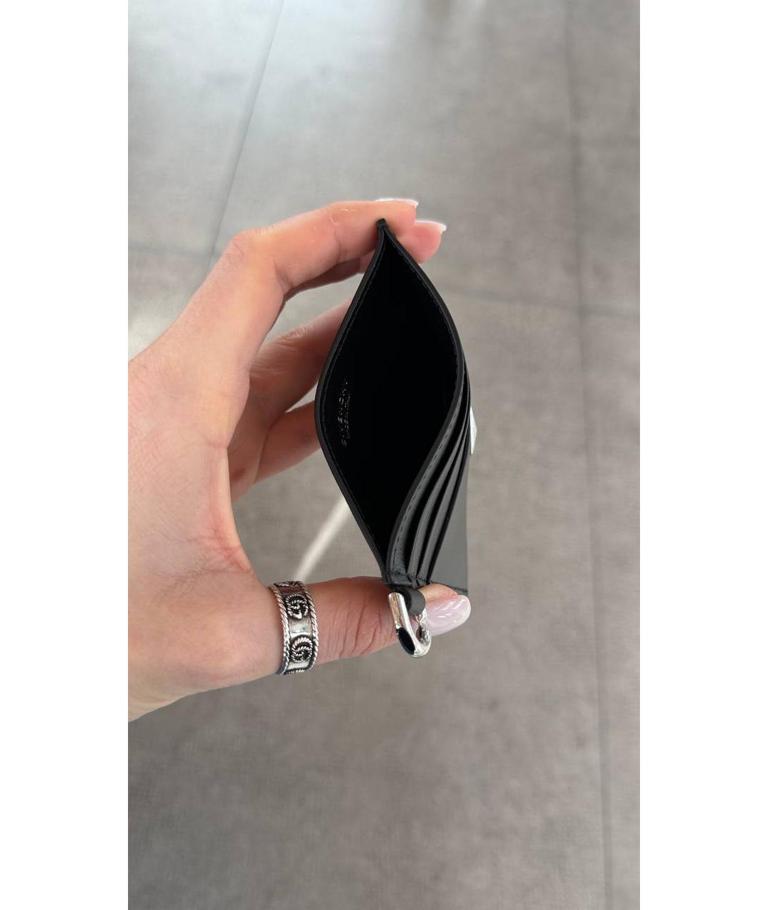 GIVENCHY Черный кожаный кардхолдер, фото 4