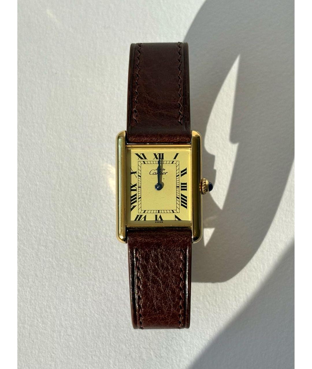 CARTIER Позолоченные часы, фото 8