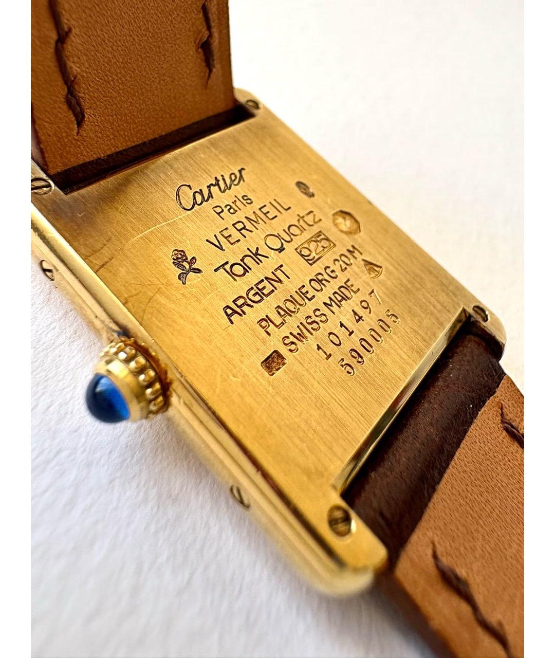 CARTIER Позолоченные часы, фото 5