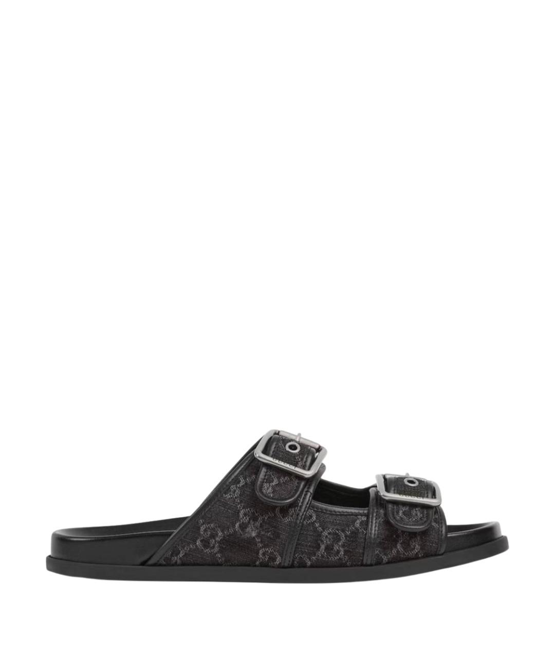 GUCCI Черные шлепанцы, фото 1