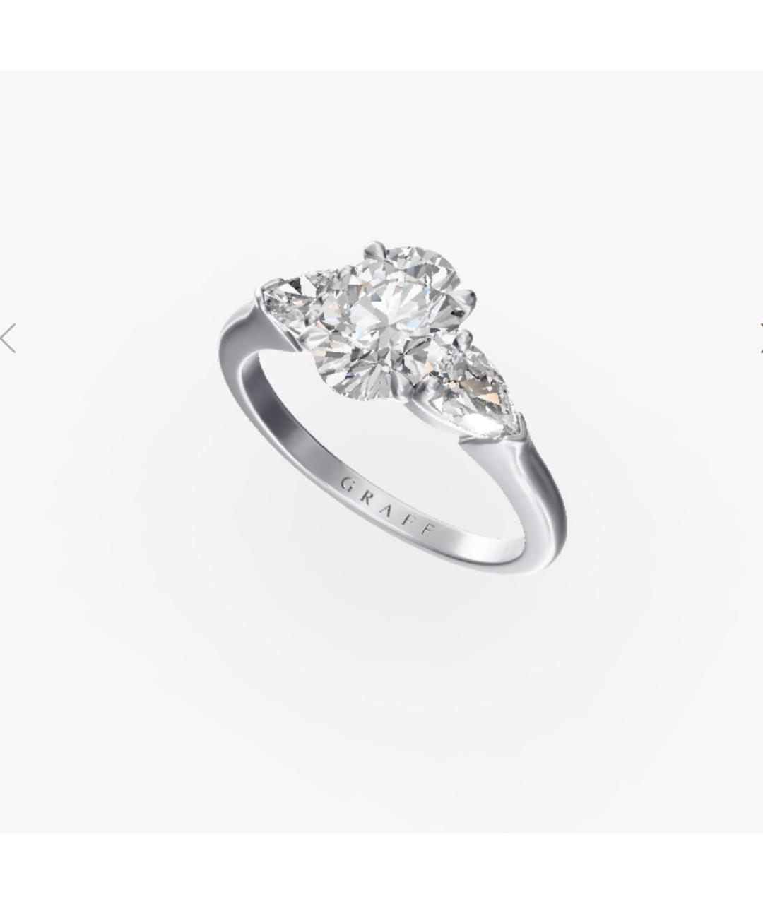 GRAFF Серебряное платиновое кольцо, фото 5