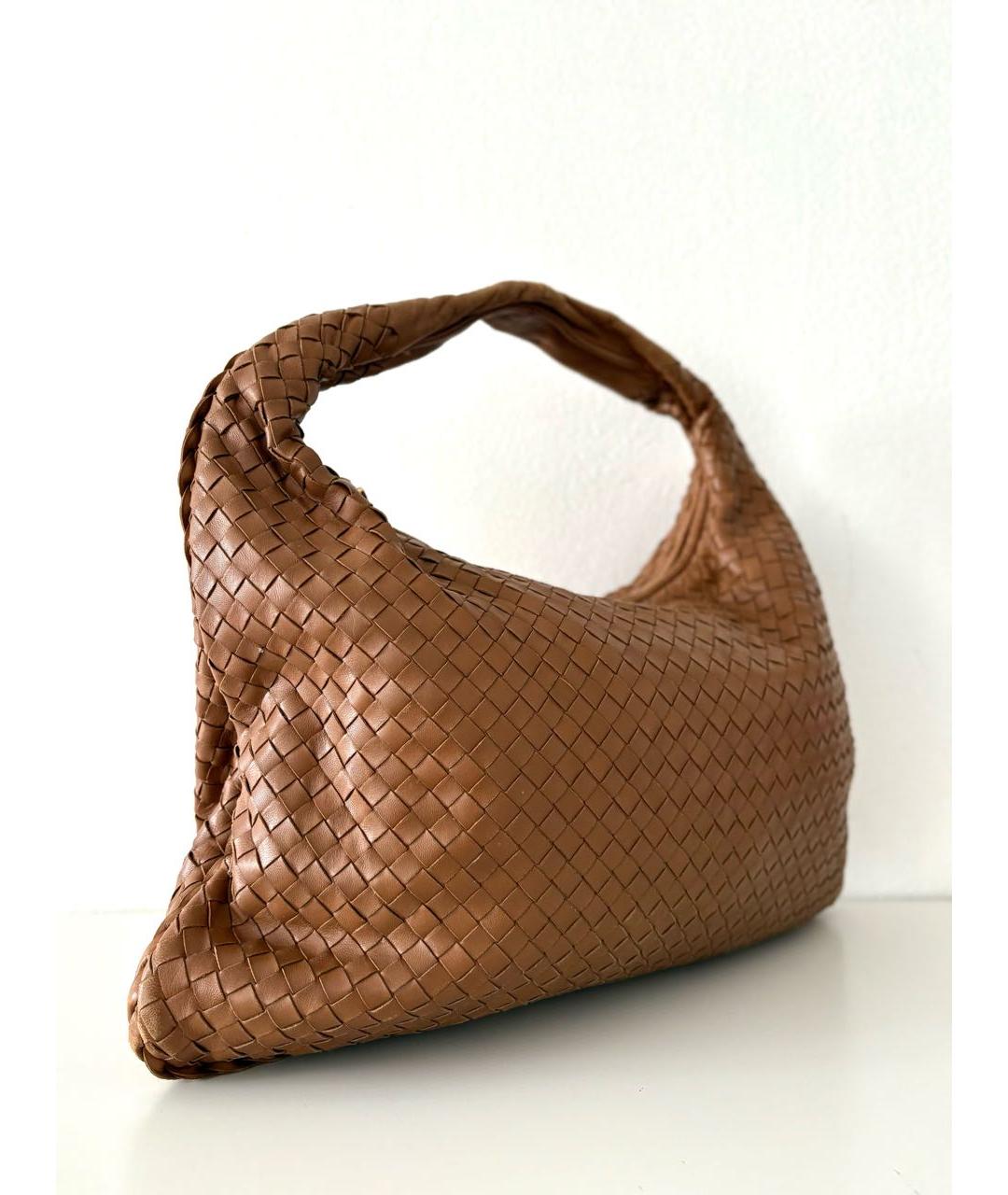 BOTTEGA VENETA Коричневая кожаная сумка тоут, фото 2