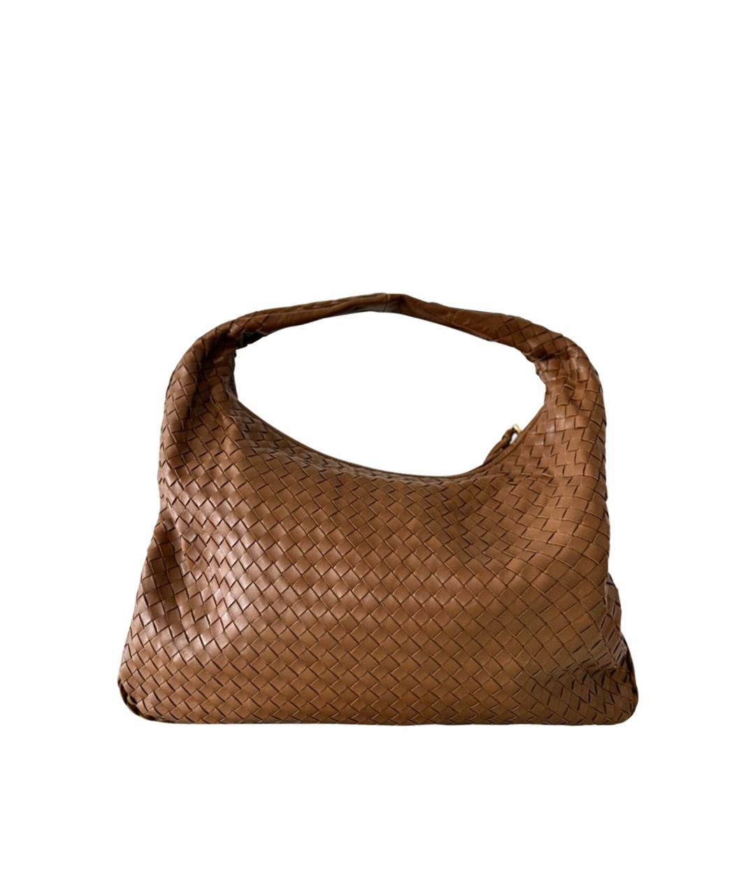 BOTTEGA VENETA Коричневая кожаная сумка тоут, фото 1