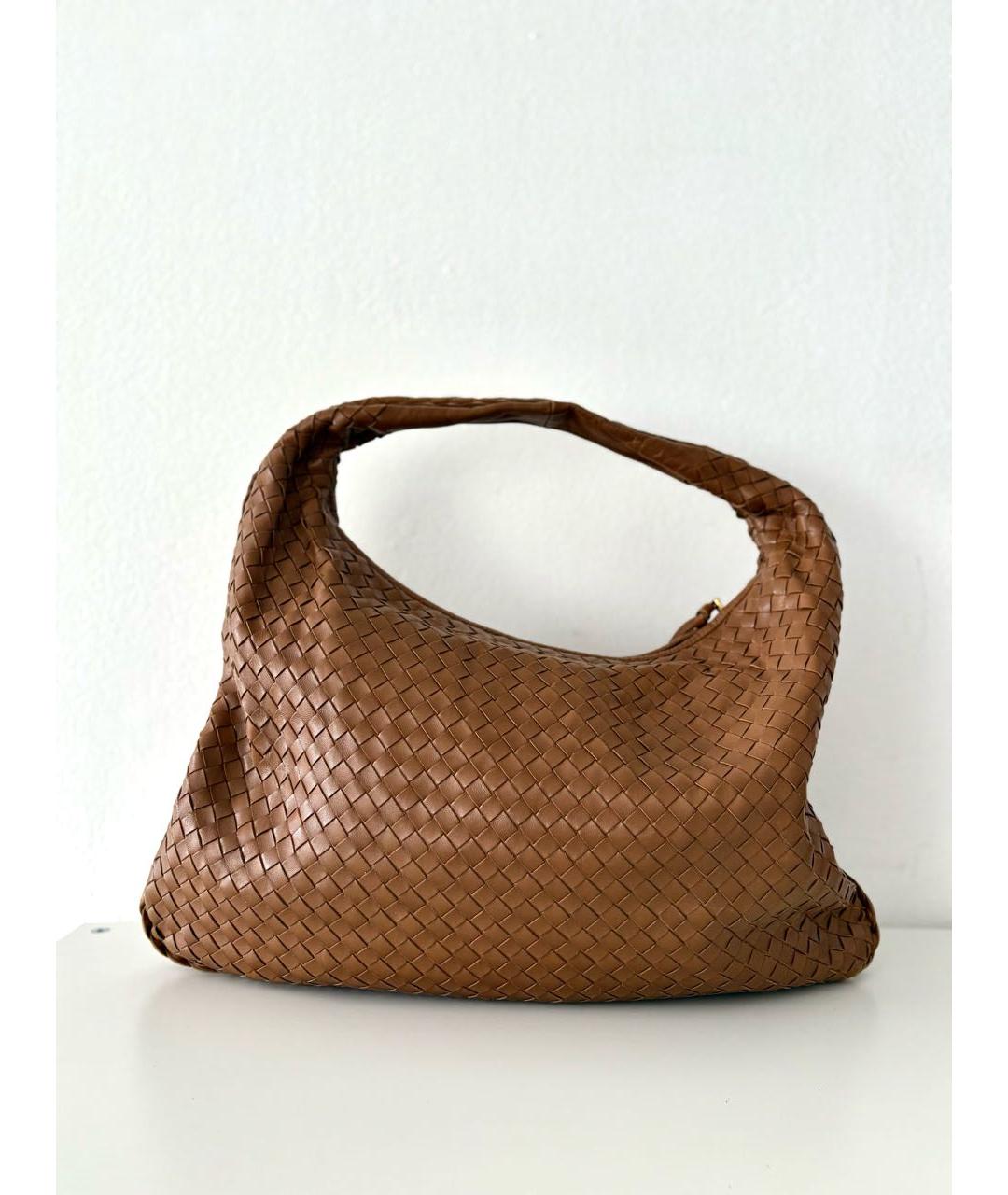 BOTTEGA VENETA Коричневая кожаная сумка тоут, фото 7