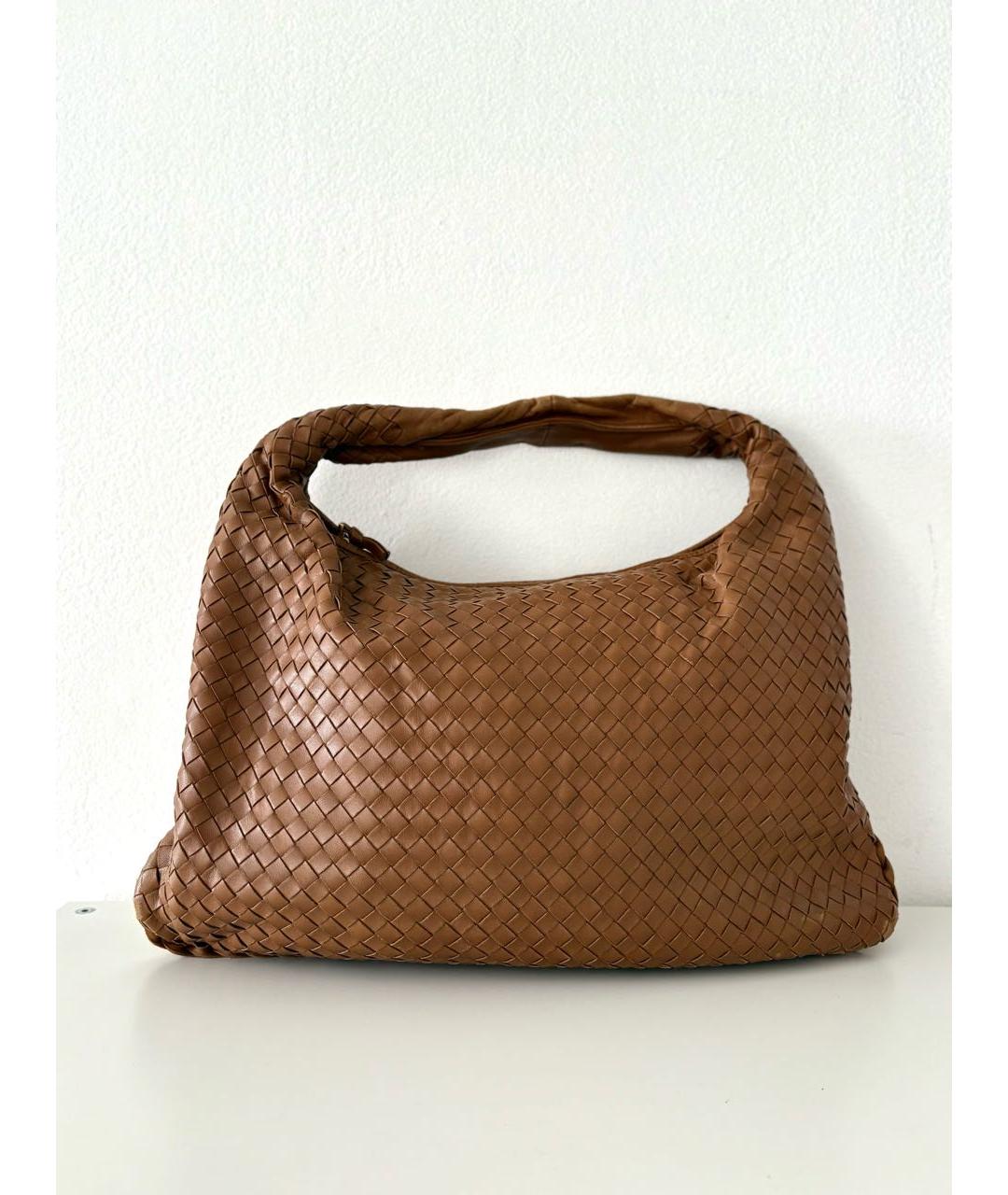 BOTTEGA VENETA Коричневая кожаная сумка тоут, фото 3