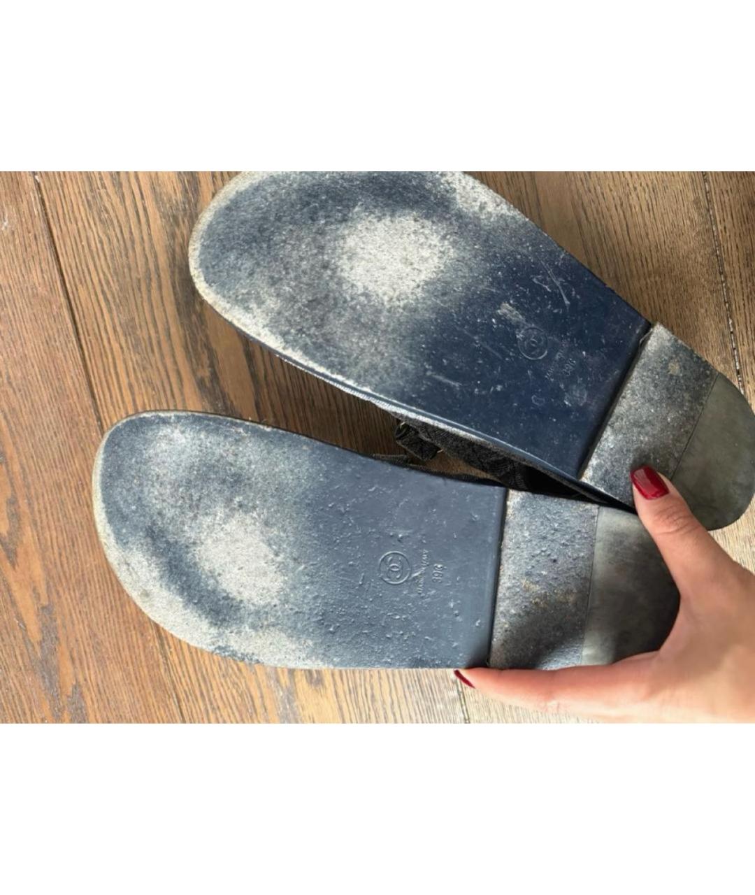 CHANEL Темно-синие сандалии, фото 5