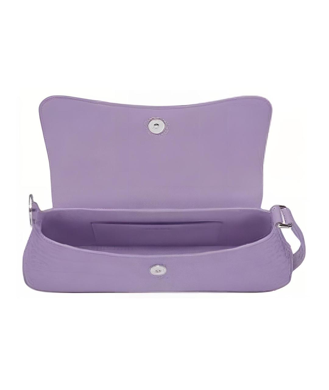 BALENCIAGA Фиолетовая кожаная сумка через плечо, фото 5