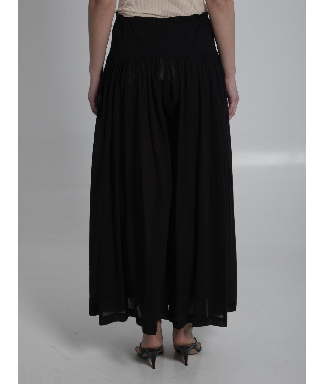 THE ROW Черные хлопковые брюки широкие, фото 5