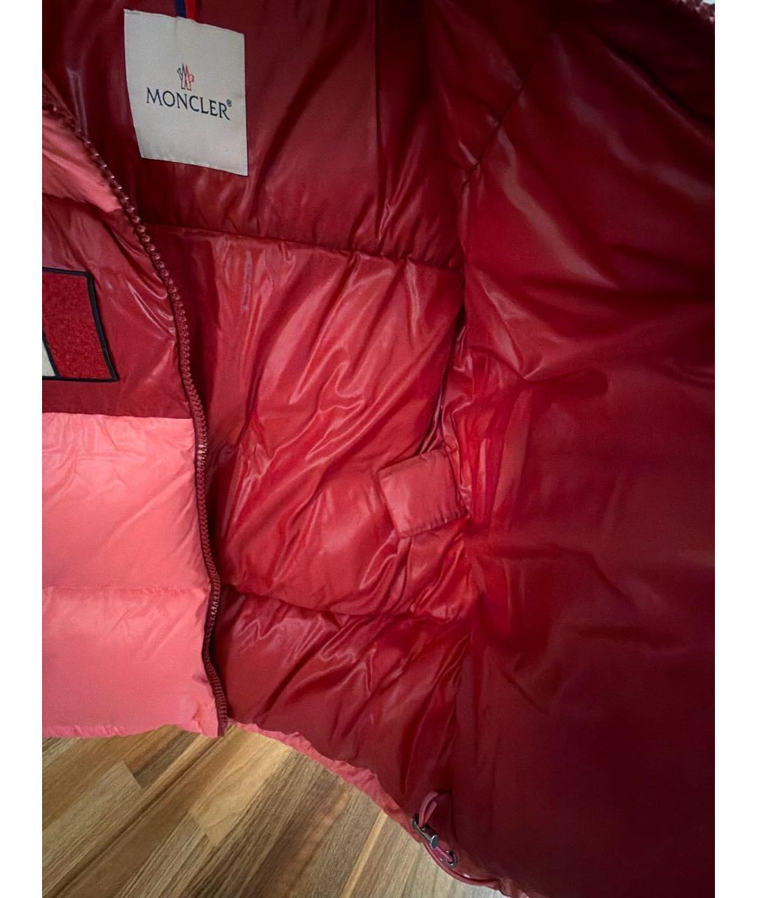 MONCLER Коралловый пуховик, фото 4