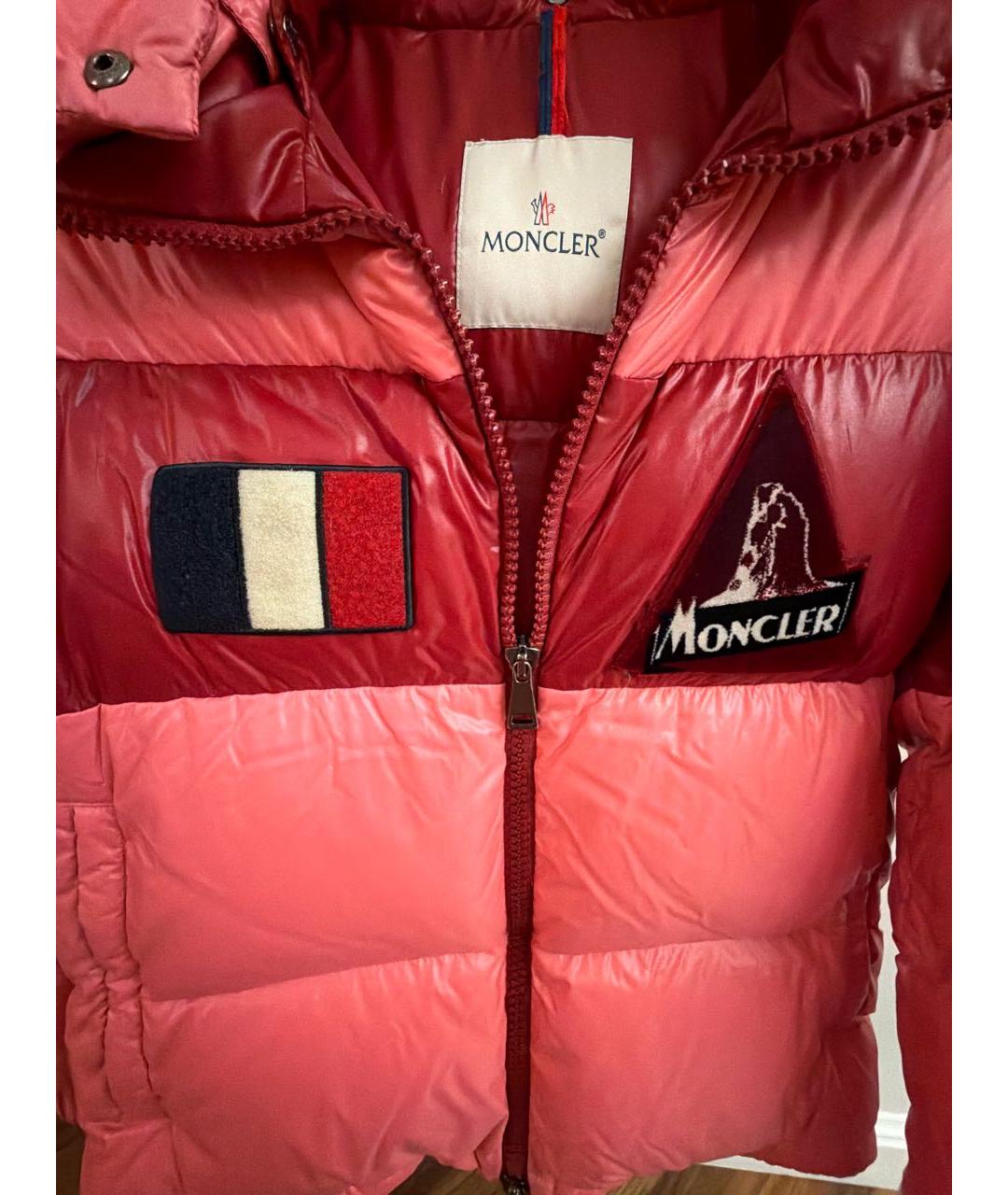 MONCLER Коралловый пуховик, фото 3