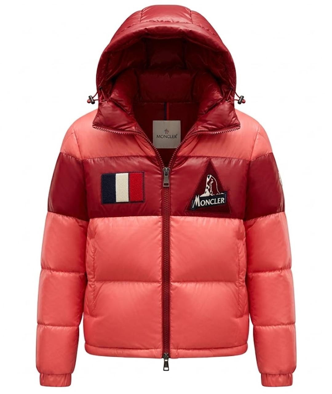 MONCLER Коралловый пуховик, фото 1
